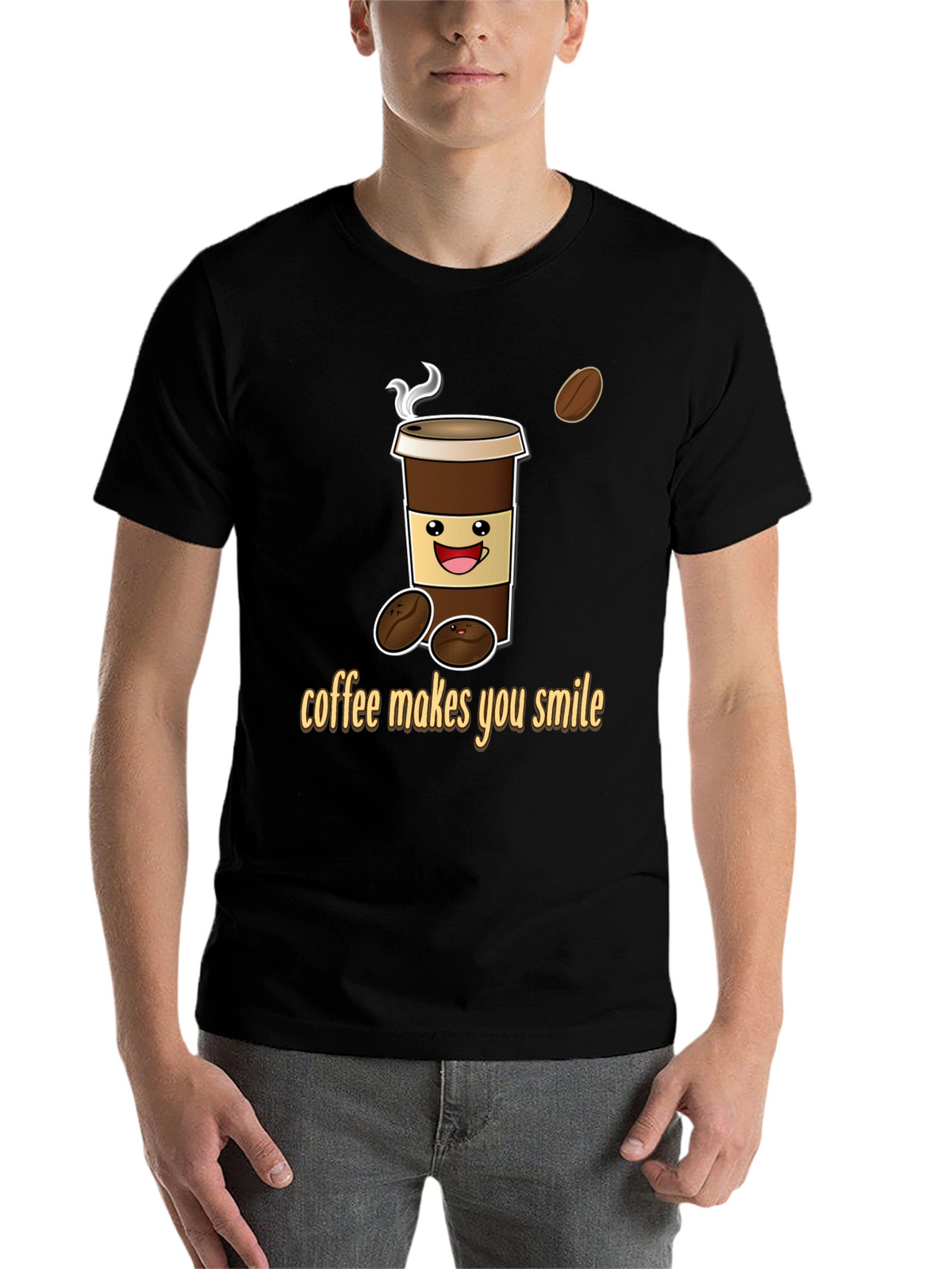 Coffee Makes You Smile Graphic Tee