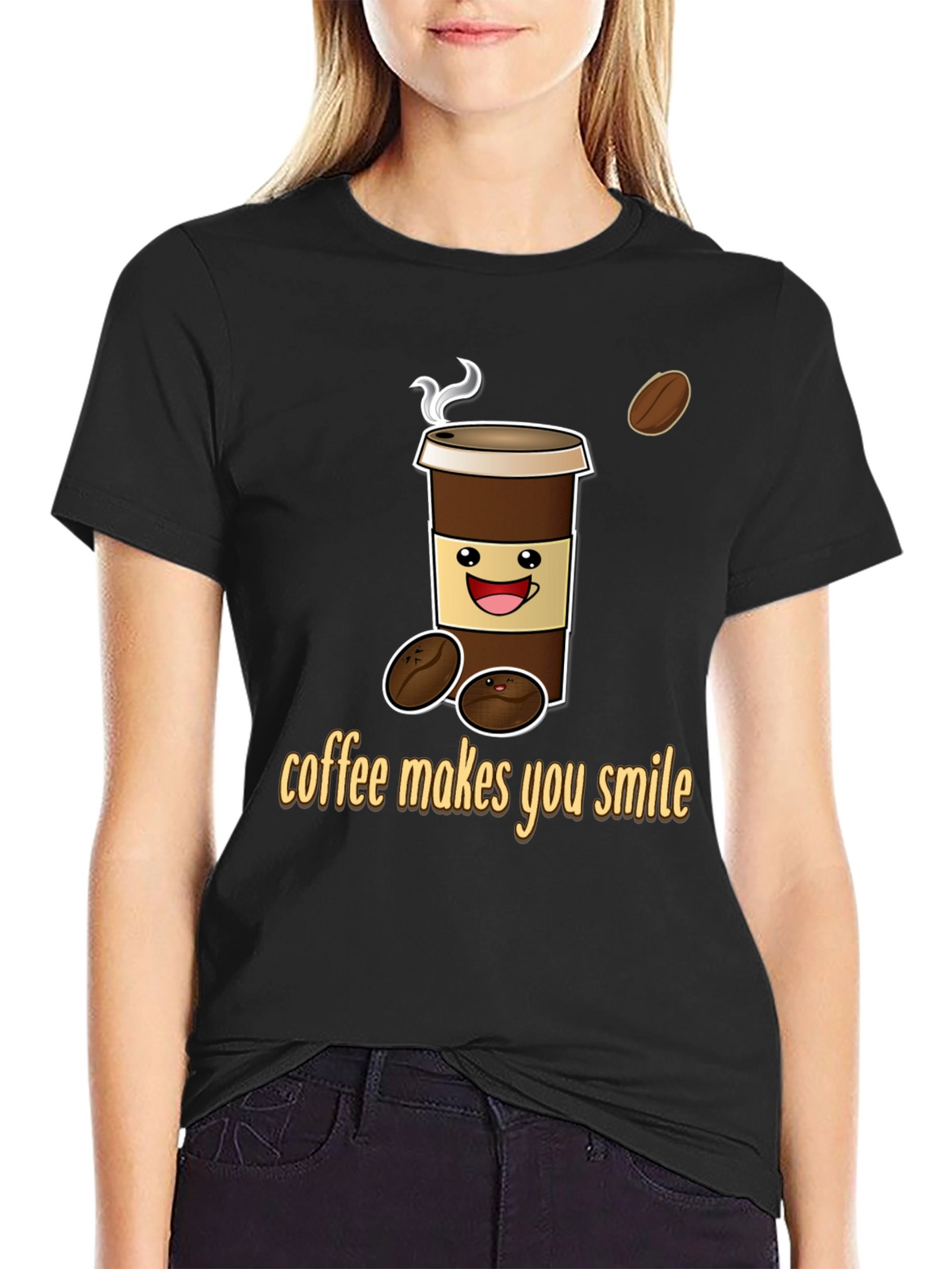 Coffee Makes You Smile Graphic Tee