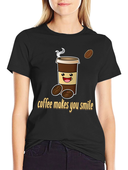 Coffee Makes You Smile Graphic Tee