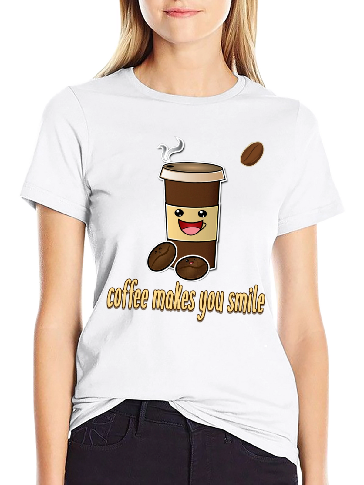 Coffee Makes You Smile Graphic Tee