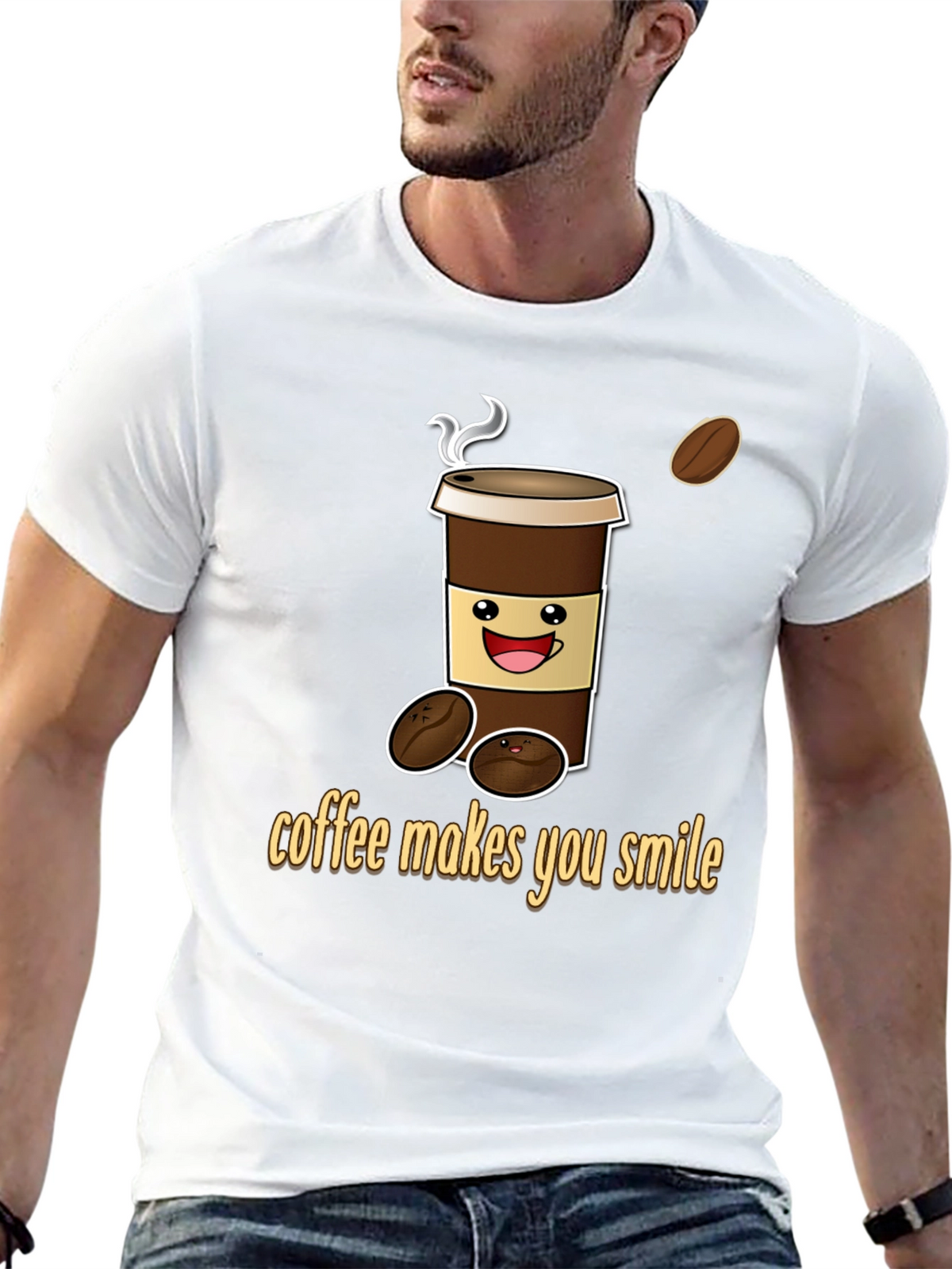 Coffee Makes You Smile Graphic Tee