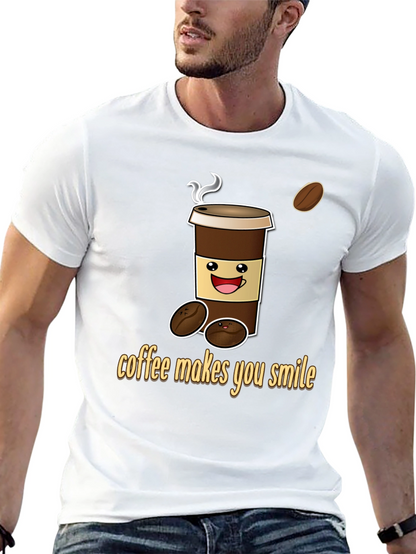 Coffee Makes You Smile Graphic Tee