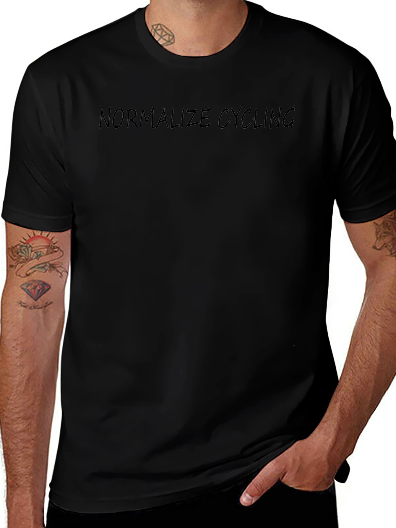 Normalize Cycling Graphic Tee - Everyday Casual Wear