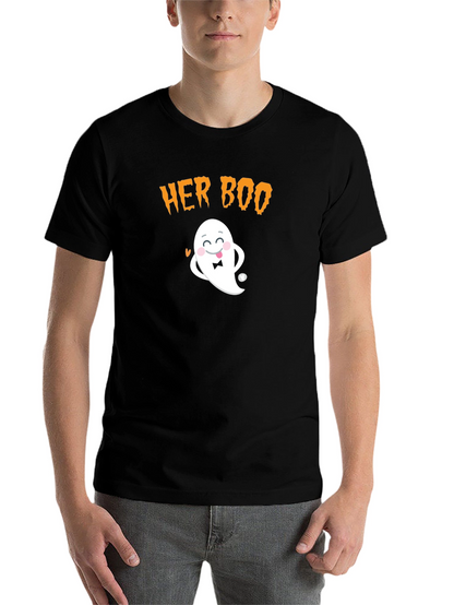 Her Boo Ghost T-Shirt - Halloween Couple Tee