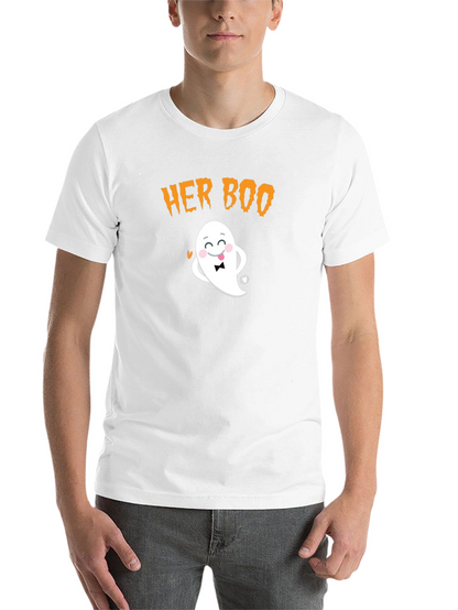 Her Boo Ghost T-Shirt - Halloween Couple Tee