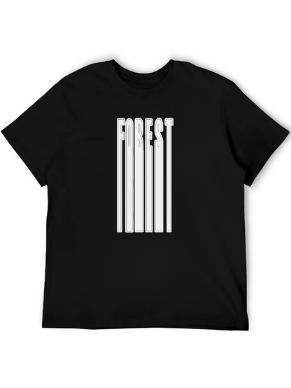 Mens Black Forest Graphic T-Shirt