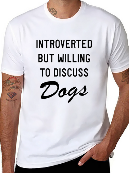 Introverted Dog Lover T-Shirt - Soft Cotton Tee