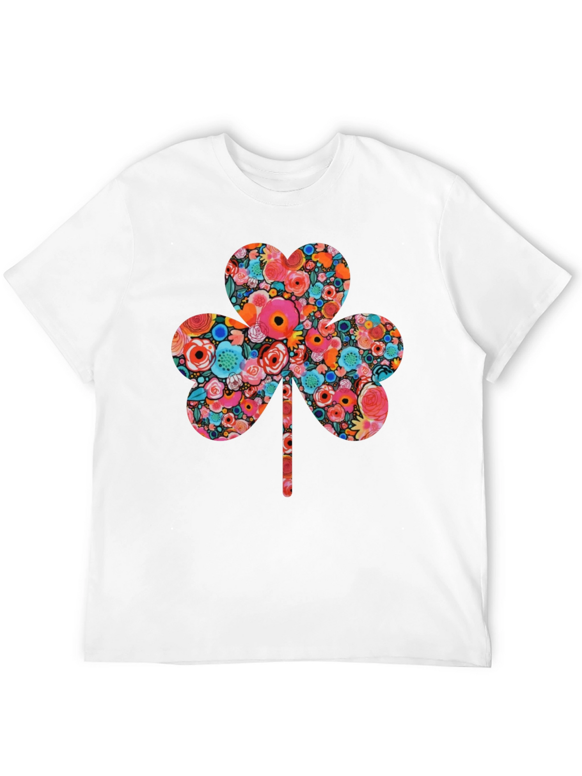 Floral Clover Graphic Tee - St. Patricks Day
