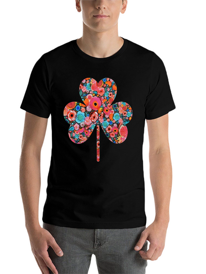 Floral Clover Graphic Tee - St. Patricks Day