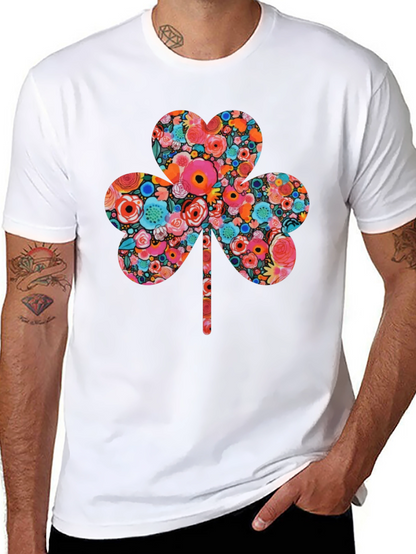 Floral Clover Graphic Tee - St. Patricks Day