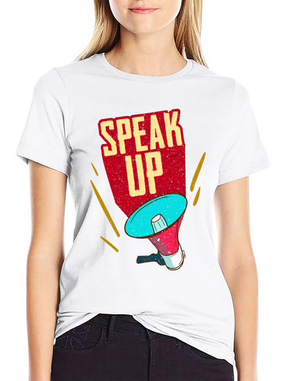 Speak Up T-Shirt - Megaphone Graphic Tee