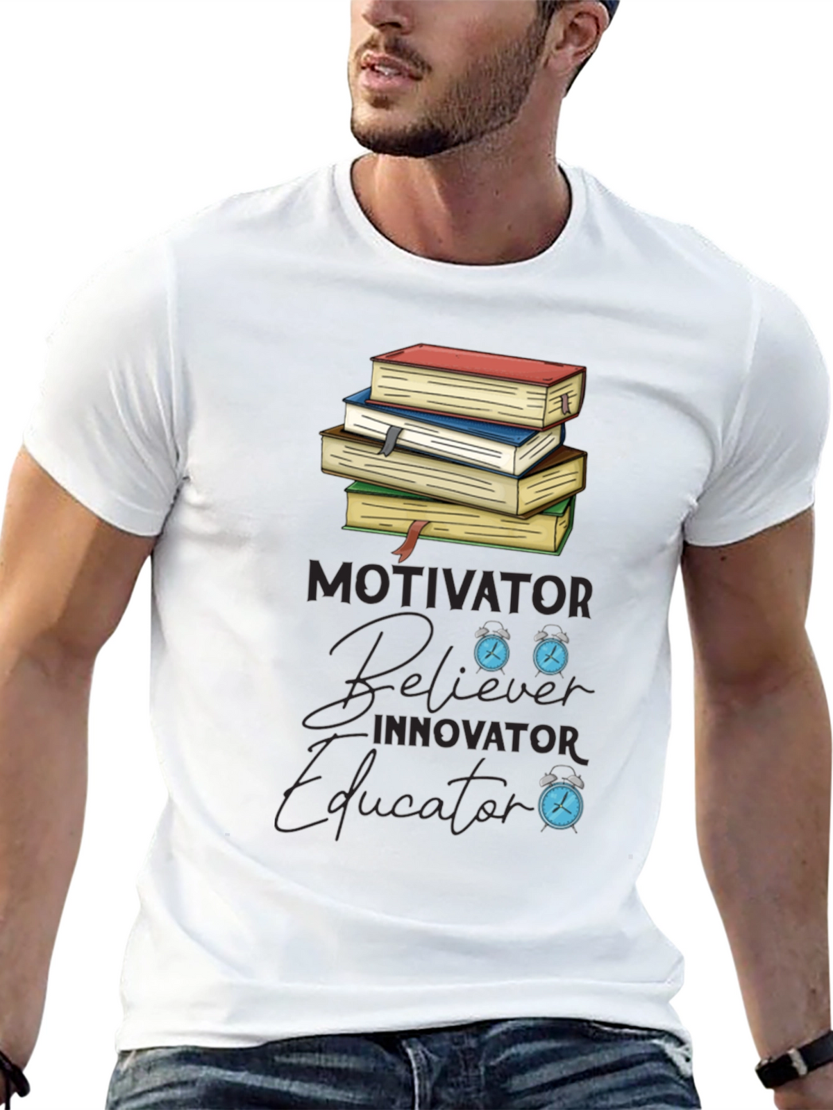 Motivator Believer Educator Graphic T-Shirt