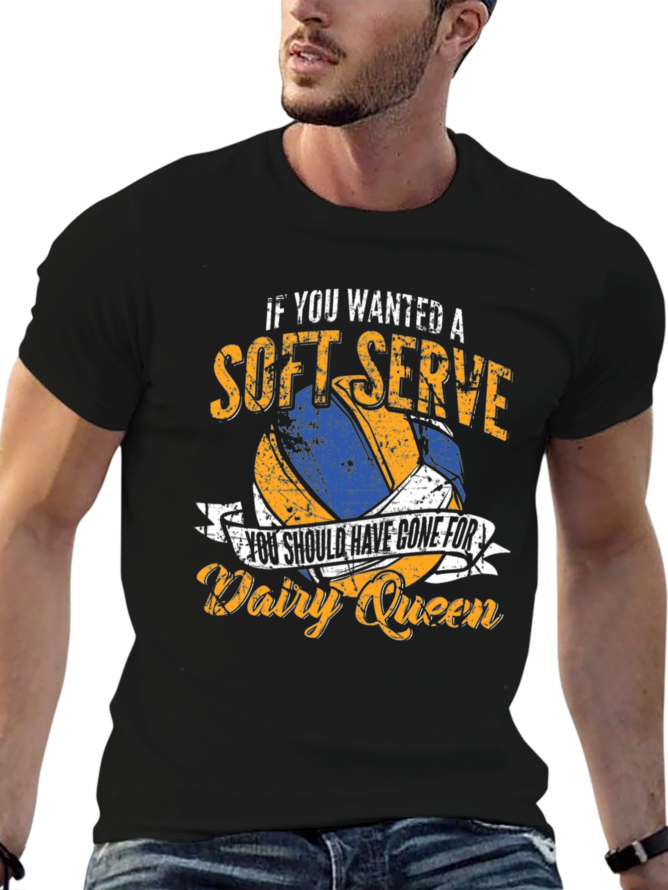 Soft Serve Volleyball T-Shirt - Dairy Queen Humor