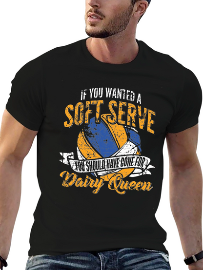 Soft Serve Volleyball T-Shirt - Dairy Queen Humor