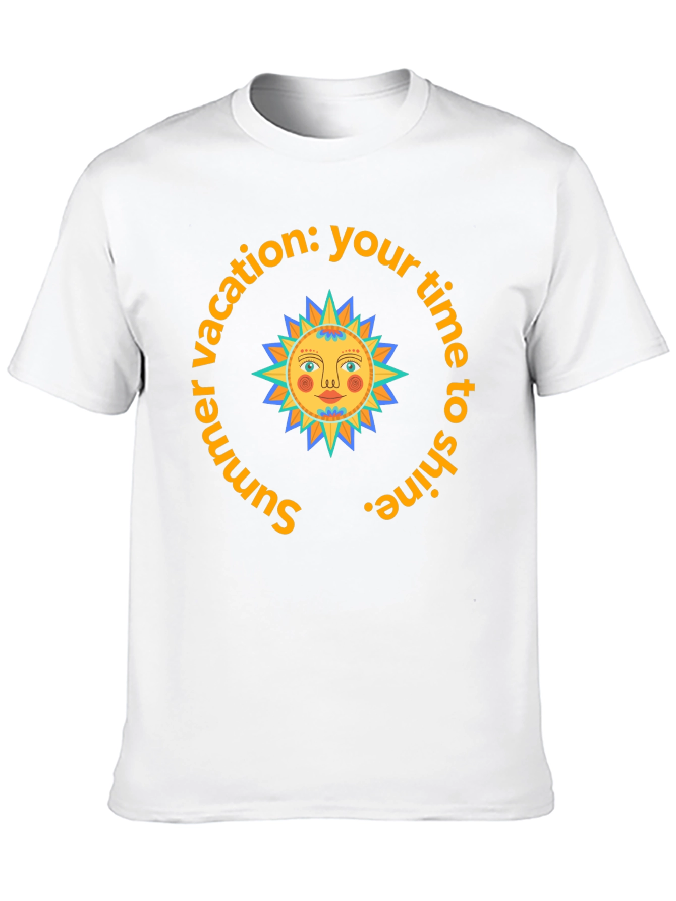 Summer Vacation Sun Graphic T-Shirt