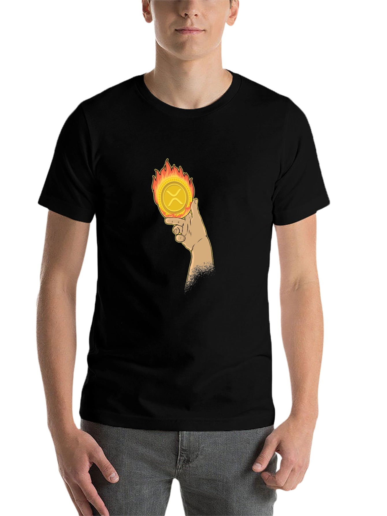 Crypto Coin Tee: XRP on Fire!
