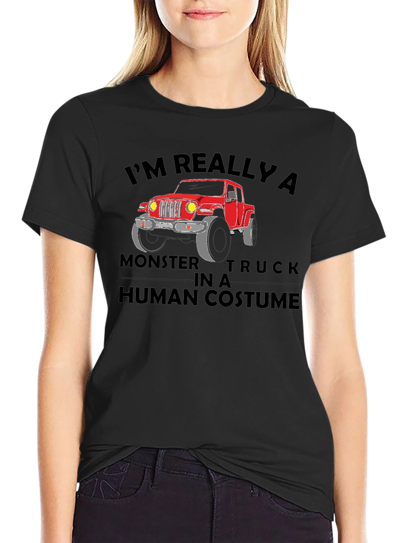 Monster Truck in Human Costume T-Shirt