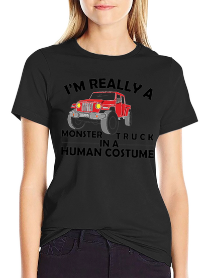 Monster Truck in Human Costume T-Shirt