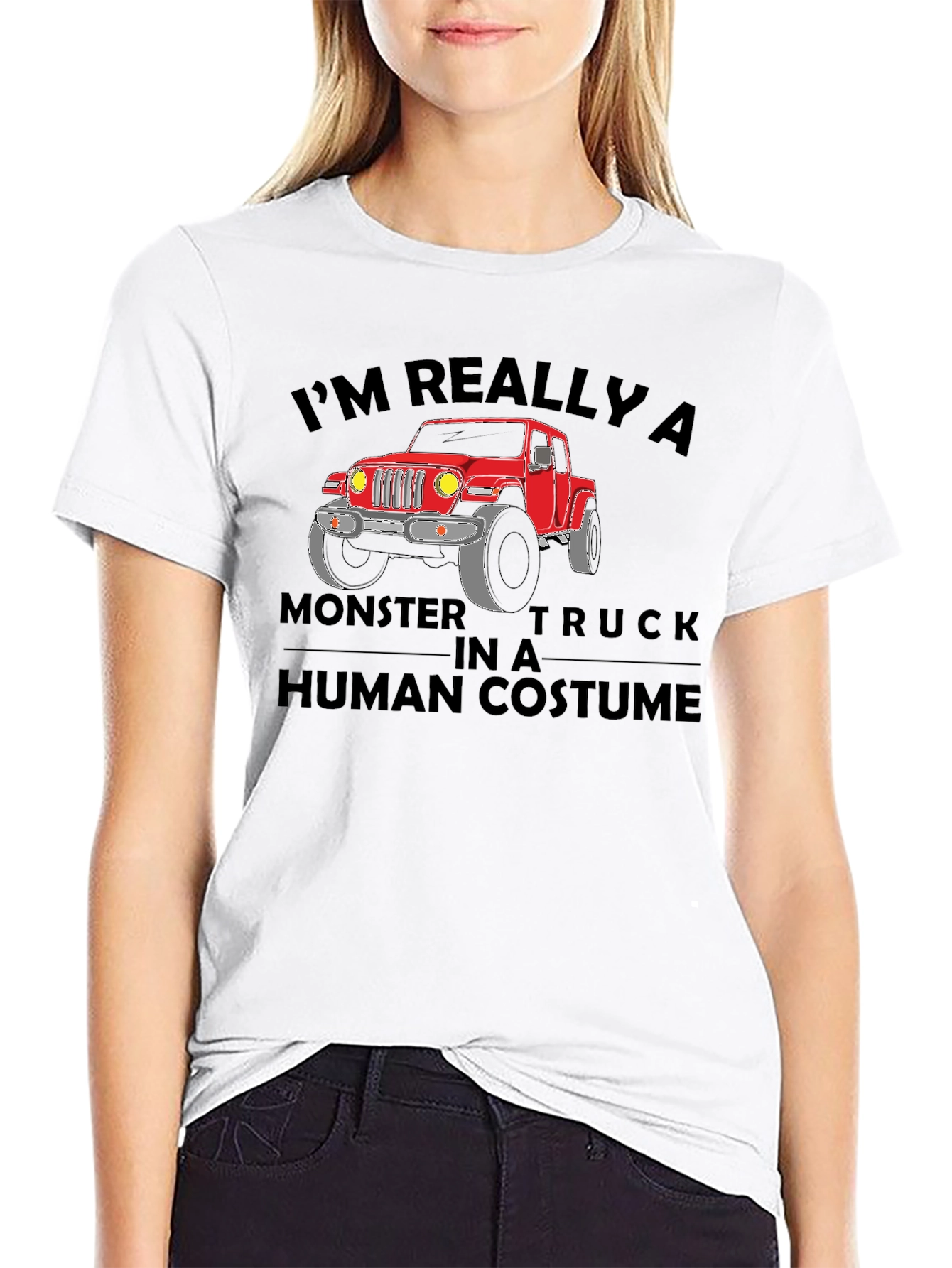 Monster Truck in Human Costume T-Shirt