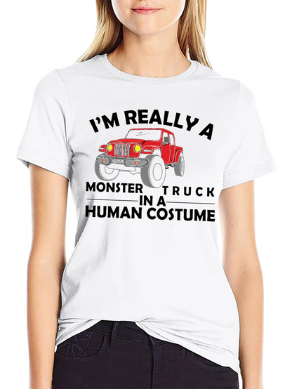 Monster Truck in Human Costume T-Shirt
