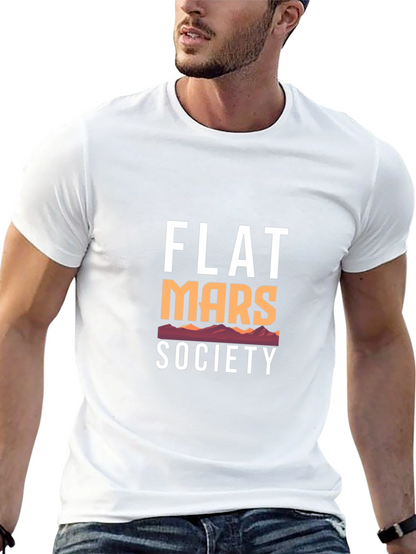 Flat Mars Society Graphic Tee - Black Cotton