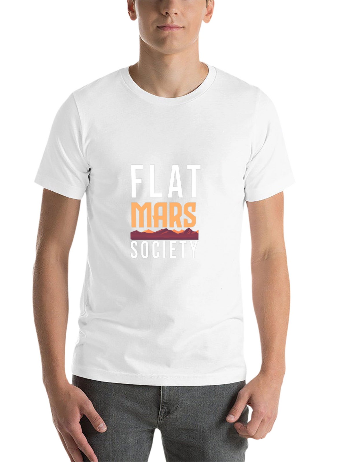 Flat Mars Society Graphic Tee - Black Cotton