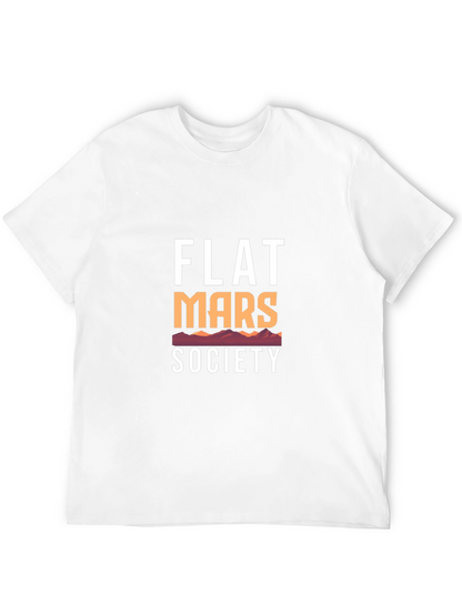 Flat Mars Society Graphic Tee - Black Cotton