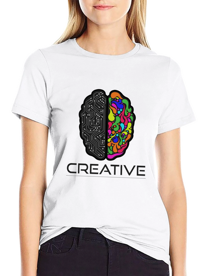 Creative Brain T-Shirt - Left & Right Brain Design