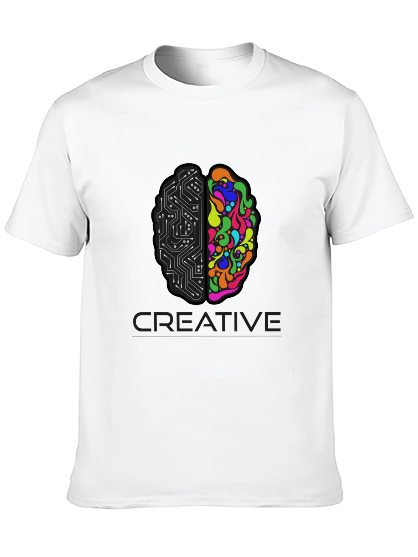Creative Brain T-Shirt - Left & Right Brain Design
