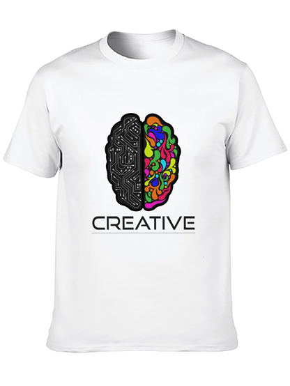 Creative Brain T-Shirt - Left & Right Brain Design