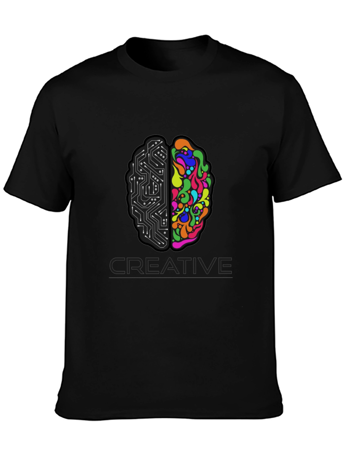 Creative Brain T-Shirt - Left & Right Brain Design