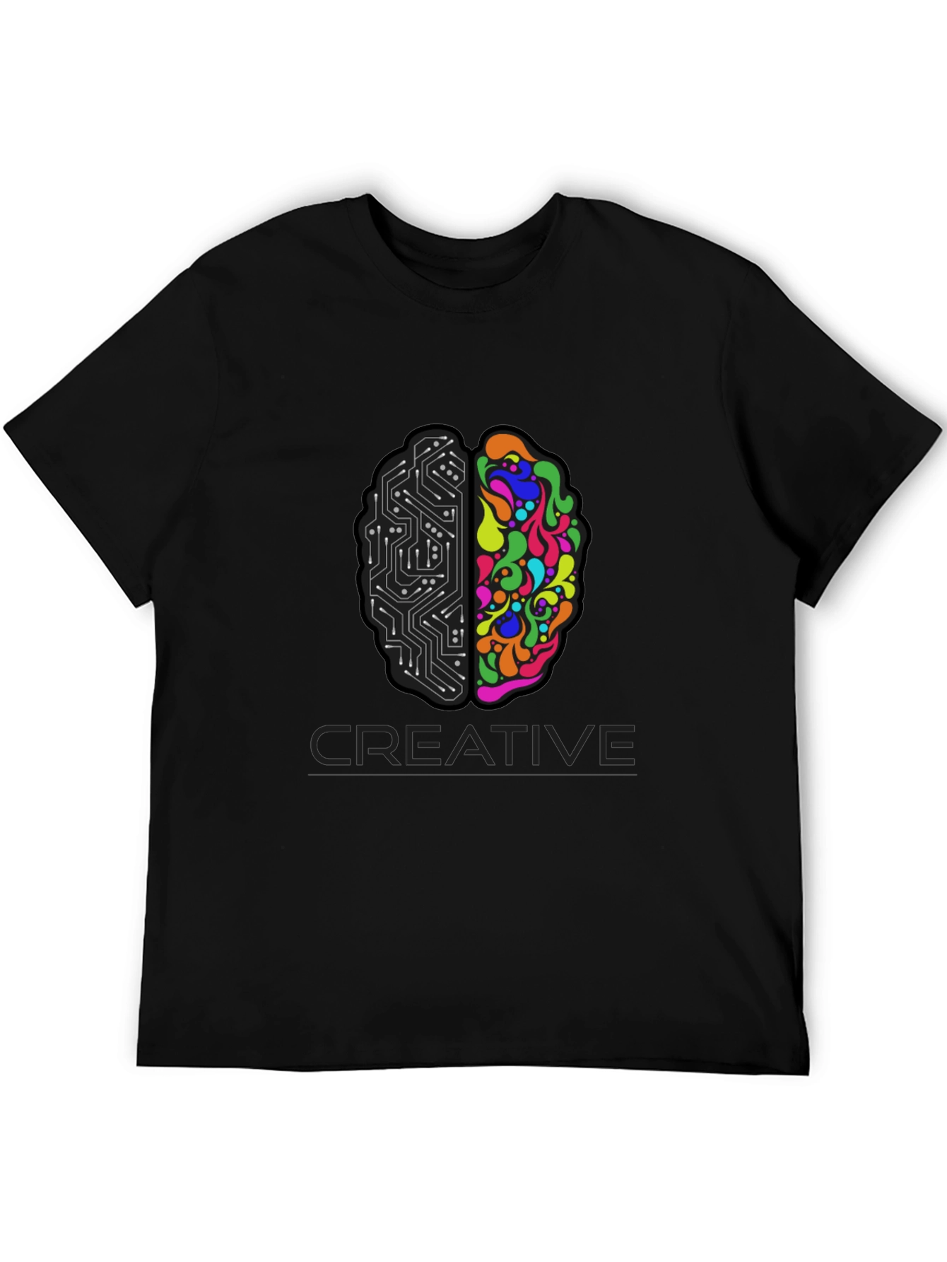Creative Brain T-Shirt - Left & Right Brain Design