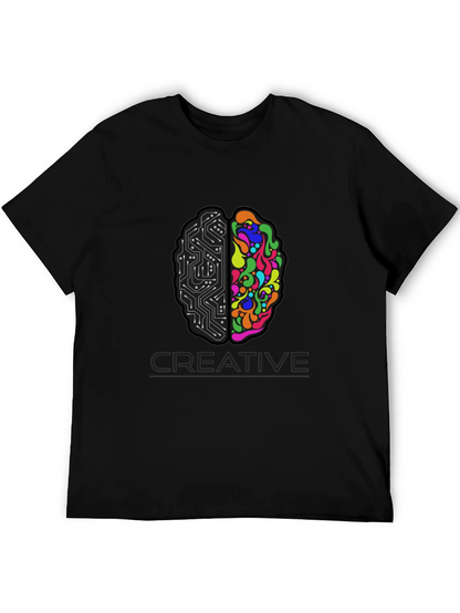 Creative Brain T-Shirt - Left & Right Brain Design