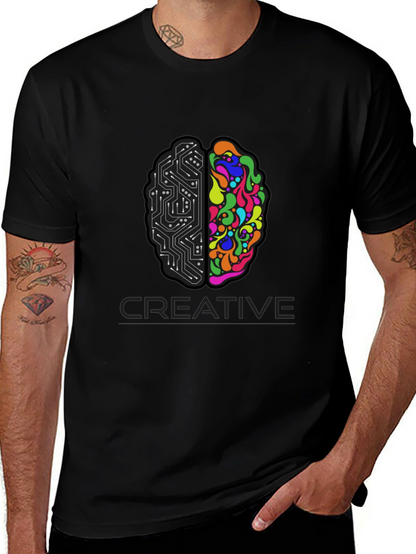 Creative Brain T-Shirt - Left & Right Brain Design