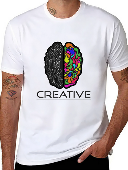 Creative Brain T-Shirt - Left & Right Brain Design