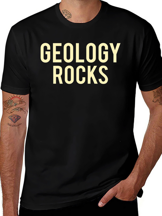 Geology Rocks Black T-Shirt for Geology Lovers