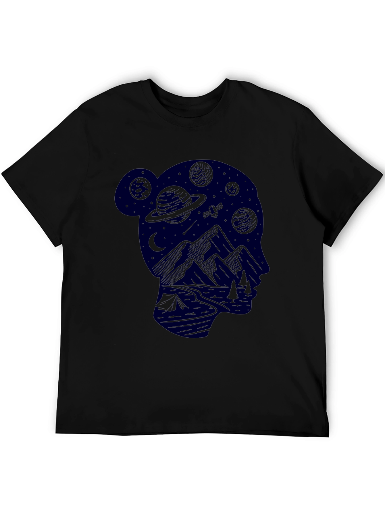 Cosmic Camper Graphic T-Shirt - Unisex Black Tee