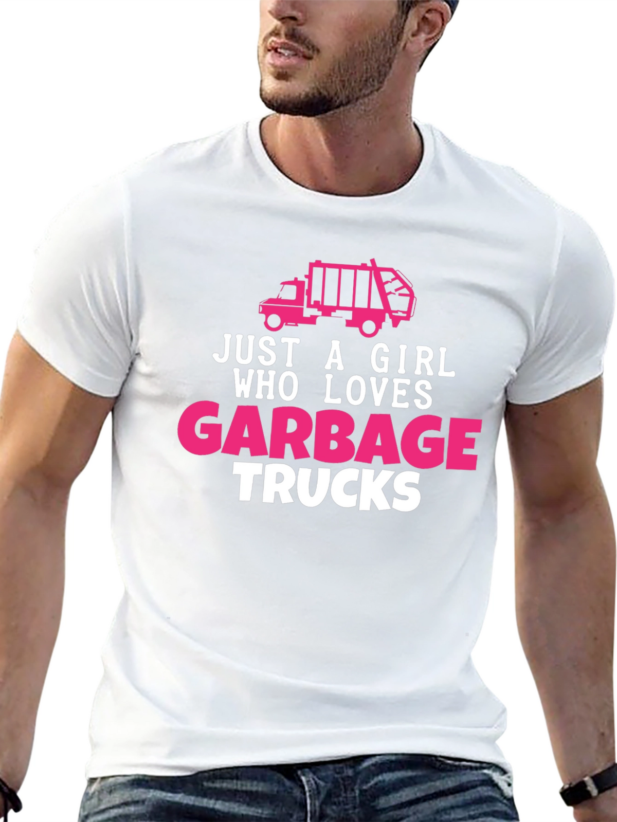 Just A Girl Who Loves Garbage Trucks T-Shirt