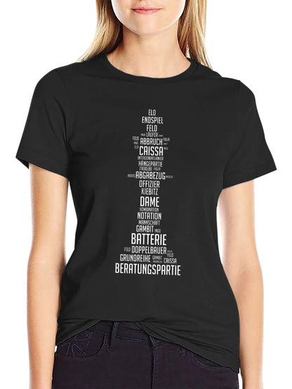 Chess Terminology T-Shirt - Word Art Design