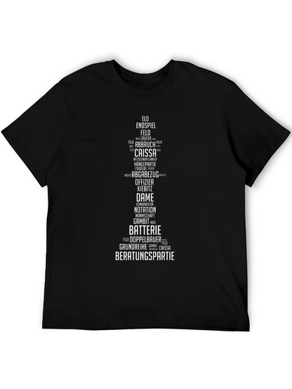 Chess Terminology T-Shirt - Word Art Design
