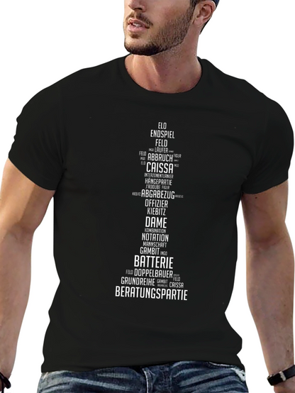 Chess Terminology T-Shirt - Word Art Design