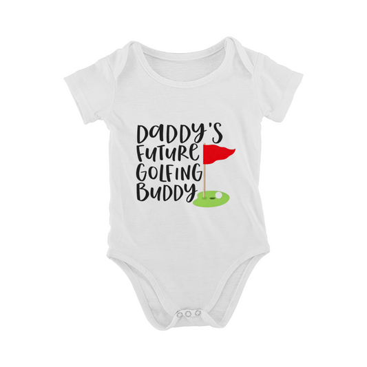 Daddy¡¯s Future Golfing Buddy Golf Flag Sport Baby Bodysuit