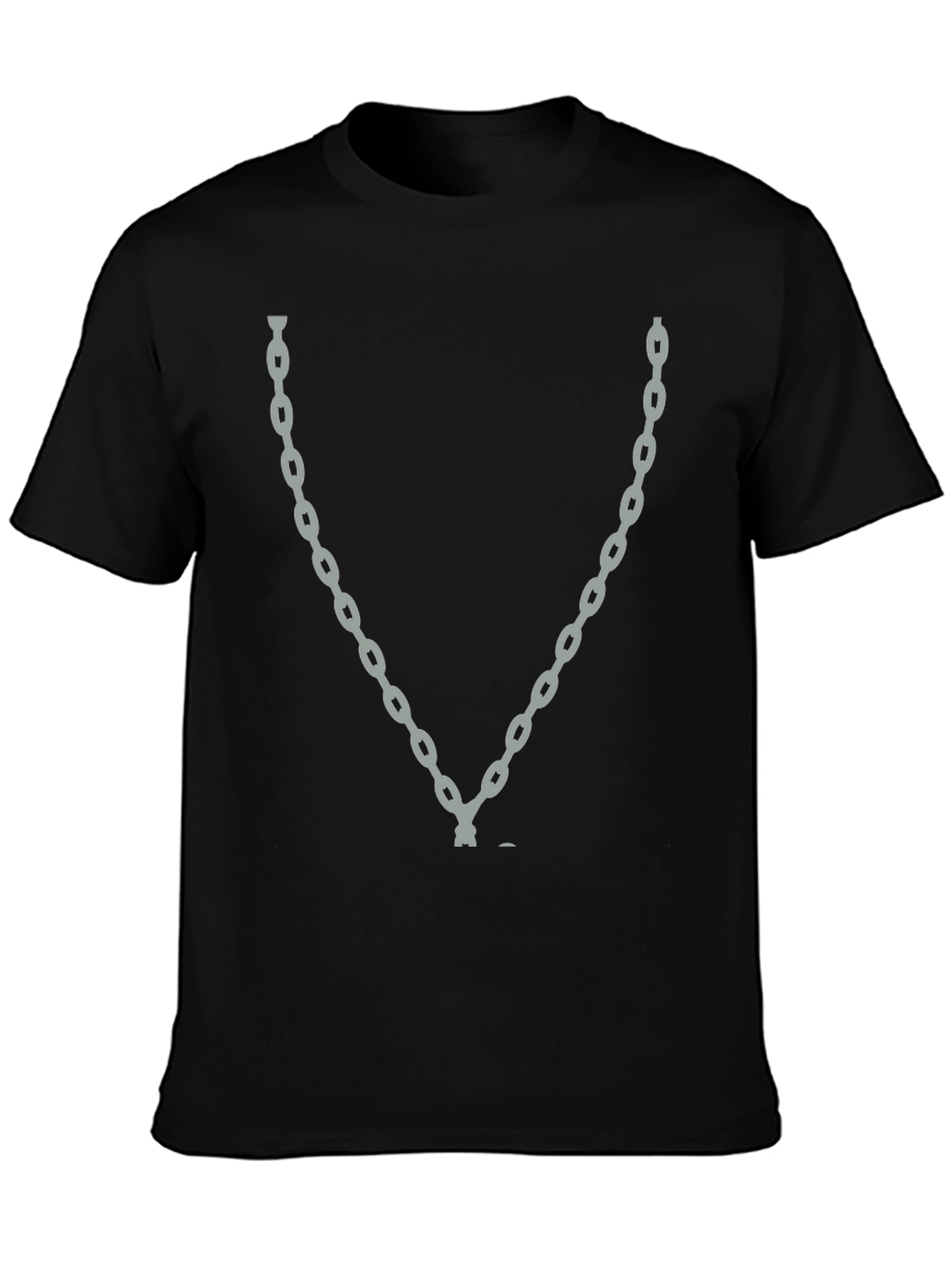 Chain Graphic Black T-Shirt