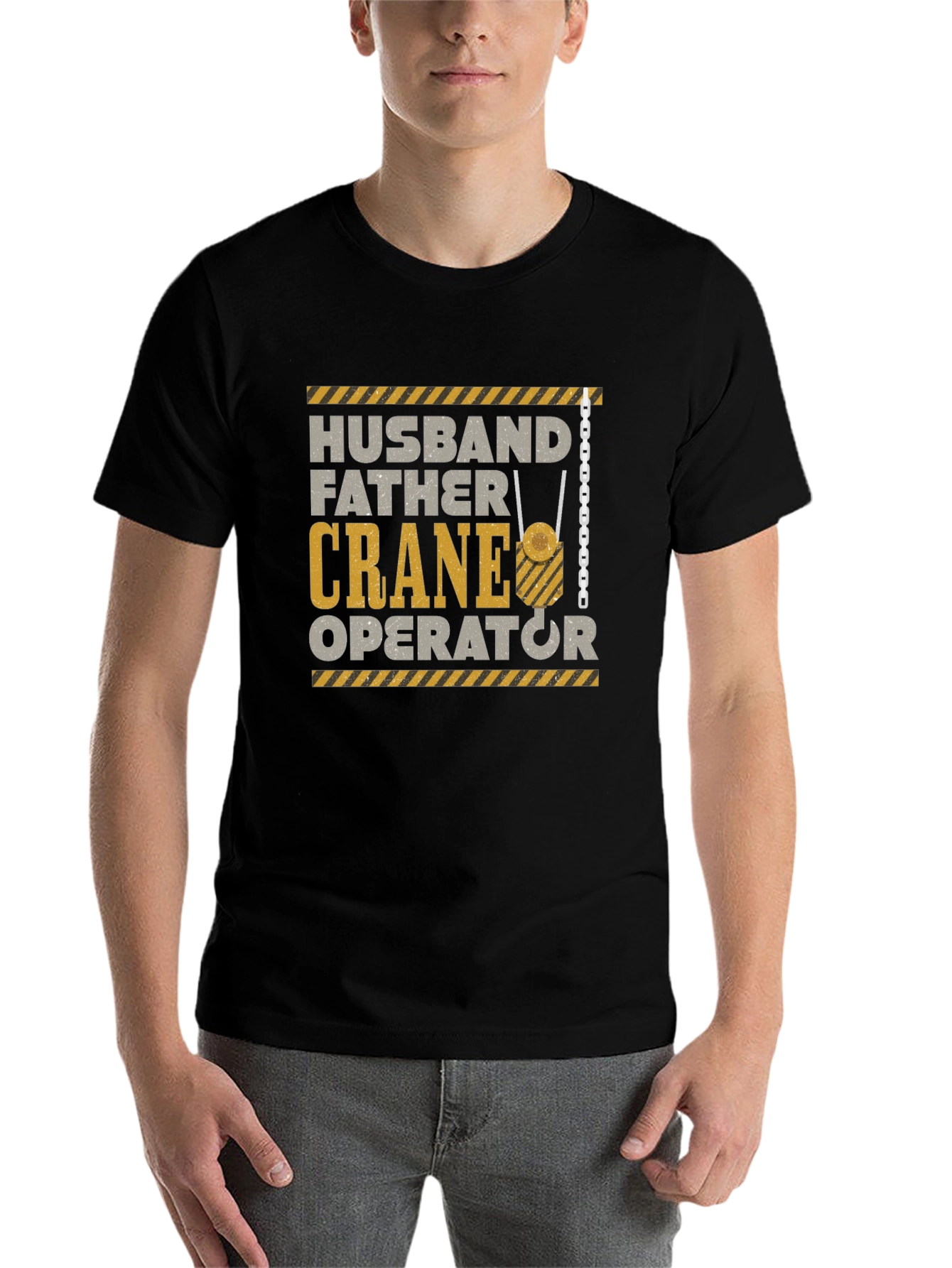 Husband Father Crane Operator Graphic T-Shirt