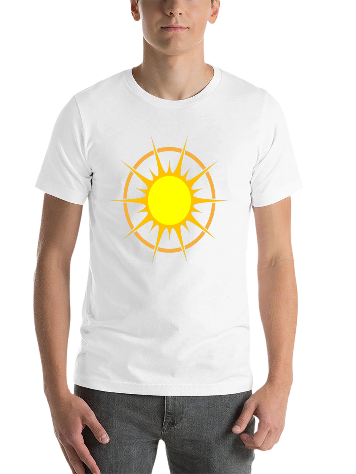 Radiant Sun Graphic Black T-Shirt