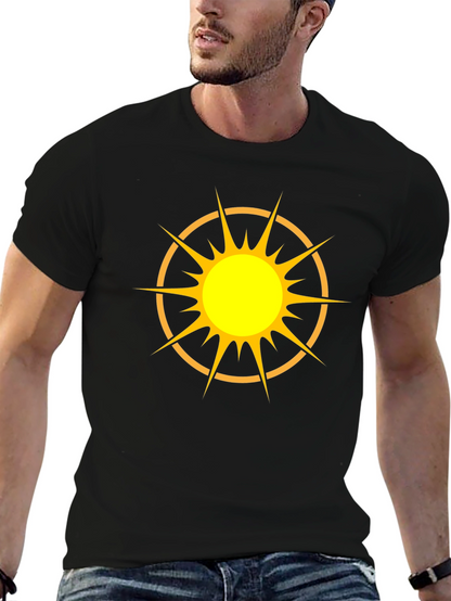 Radiant Sun Graphic Black T-Shirt