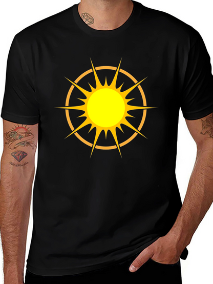 Radiant Sun Graphic Black T-Shirt