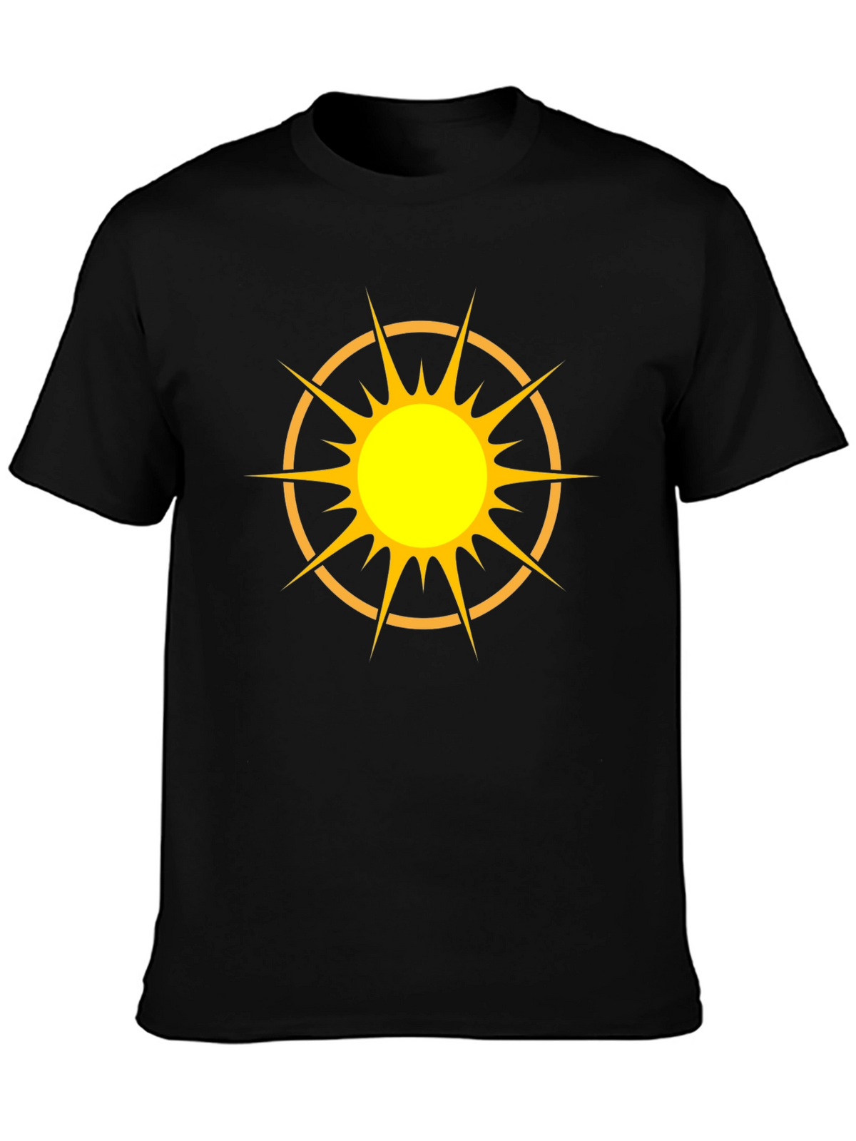 Radiant Sun Graphic Black T-Shirt