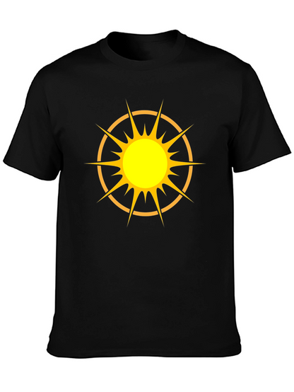 Radiant Sun Graphic Black T-Shirt