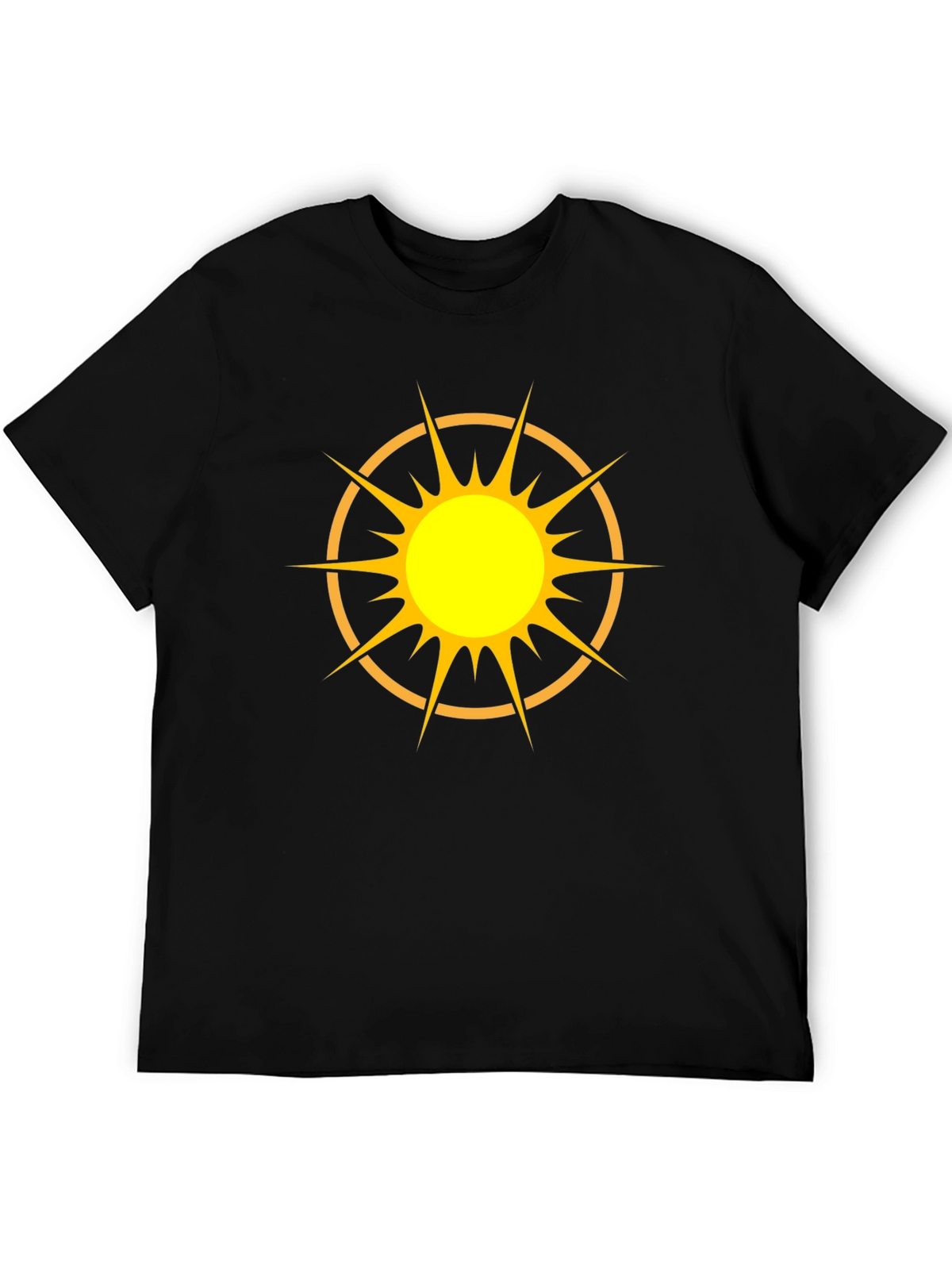 Radiant Sun Graphic Black T-Shirt